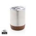 Cork small vacuum coffee mug silver