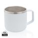 Stainless steel camp mug white