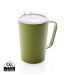 RCS Recycled stainless steel modern vacuum mug with lid green
