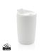 GRS Recycled PP tumbler with flip lid white