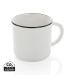 Vintage ceramic mug 280ml white, white