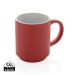 Ceramic stackable mug 180ml red