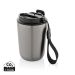 Cuppa RCS re-steel vacuum tumbler with lanyard silver, black
