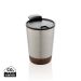 RCS Recycled stainless steel cork coffee tumbler silver