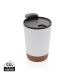 RCS Recycled stainless steel cork coffee tumbler white