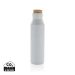 Gaia RCS certified recycled stainless steel vacuum bottle white