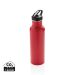 Deluxe stainless steel activity bottle red