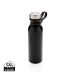 Copper vacuum insulated bottle with carry loop black