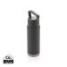 Leakproof vacuum on-the-go bottle with handle grey