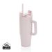 Tana RCS plastic tumbler with handle 900ml pink