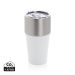 Fluid RCS certified recycled steel tumbler 500ml white