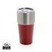 Fluid RCS certified recycled steel tumbler 500ml red