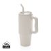 Embrace deluxe RCS recycled stainless steel tumbler 900ml Beige