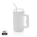 Cube RCS certified recycled steel mug 800ml white