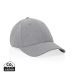 Milo AWARE™ recycled heather 6 panel cap 200gr grey