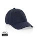 Milo AWARE™ recycled heather 6 panel cap 200gr navy