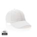 Impact 6 panel 280gr Recycled cotton cap with AWARE™ tracer white