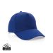 Impact 5panel 280gr Recycled cotton cap with AWARE™ tracer blue