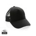 Impact AWARE™ Brushed rcotton 5 panel trucker cap 190gr black