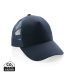 Impact AWARE™ Brushed rcotton 5 panel trucker cap 190gr navy