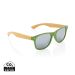 Bamboo and RCS recycled plastic sunglasses green