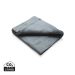Fleece blanket in pouch anthracite
