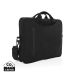 Laluka AWARE™ recycled cotton 15.4 inch laptop bag black