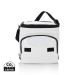 Foldable cooler bag white, silver