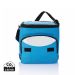 Foldable cooler bag blue, silver