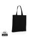 Impact AWARE™ Recycled cotton tote w/bottom 145g black