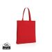 Impact AWARE™ Recycled cotton tote w/bottom 145g red