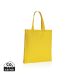 Impact AWARE™ Recycled cotton tote w/bottom 145g yellow