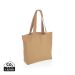 Impact Aware™ 240 gsm rcanvas shopper w/pocket undyed brown