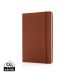 Deluxe hardcover PU A5 notebook brown