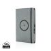 Air 5W wireless charging refillable journal cover A5 grey