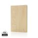 Kavana wood print A5 notebook Light Brown