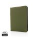 Impact Aware™ deluxe 300D tech portfolio with zipper green