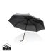 20.5" Impact AWARE™ RPET 190T Pongee bamboo mini umbrella black