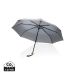 20.5" Impact AWARE™ RPET 190T Pongee bamboo mini umbrella anthracite