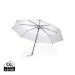 20.5" Impact AWARE™ RPET 190T Pongee bamboo mini umbrella white