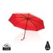 20.5" Impact AWARE™ RPET 190T Pongee bamboo mini umbrella red