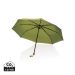 20.5" Impact AWARE™ RPET 190T Pongee bamboo mini umbrella green