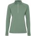 Estambul long sleeve women's half zip sweatshirt Laurel green
