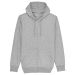 Connector - The Essential Unisex Zip-Thru Hoodie Sweatshirt Heather Grey