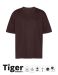 Unisex Tiger Cotton Oversized T-shirt Brown