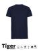 Unisex Tiger Cotton T-shirt Navy
