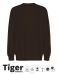 Unisex Tiger Cotton Oversized Sweatshirt Brown