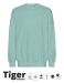 Unisex Tiger Cotton Oversized Sweatshirt Dusty Mint