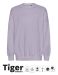 Unisex Tiger Cotton Oversized Sweatshirt Dusty Purple