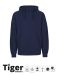 Unisex Tiger Cotton Hoodie Navy